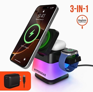 5x Powerfold Cube 3-in-1 Wireless Charging Stand and 15W 